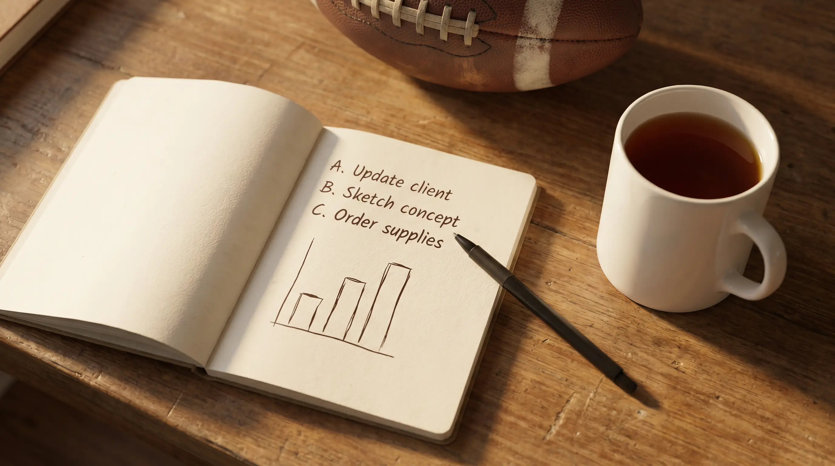 Handwritten notes on a paper notepad working through expected value of an NFL welcome offer