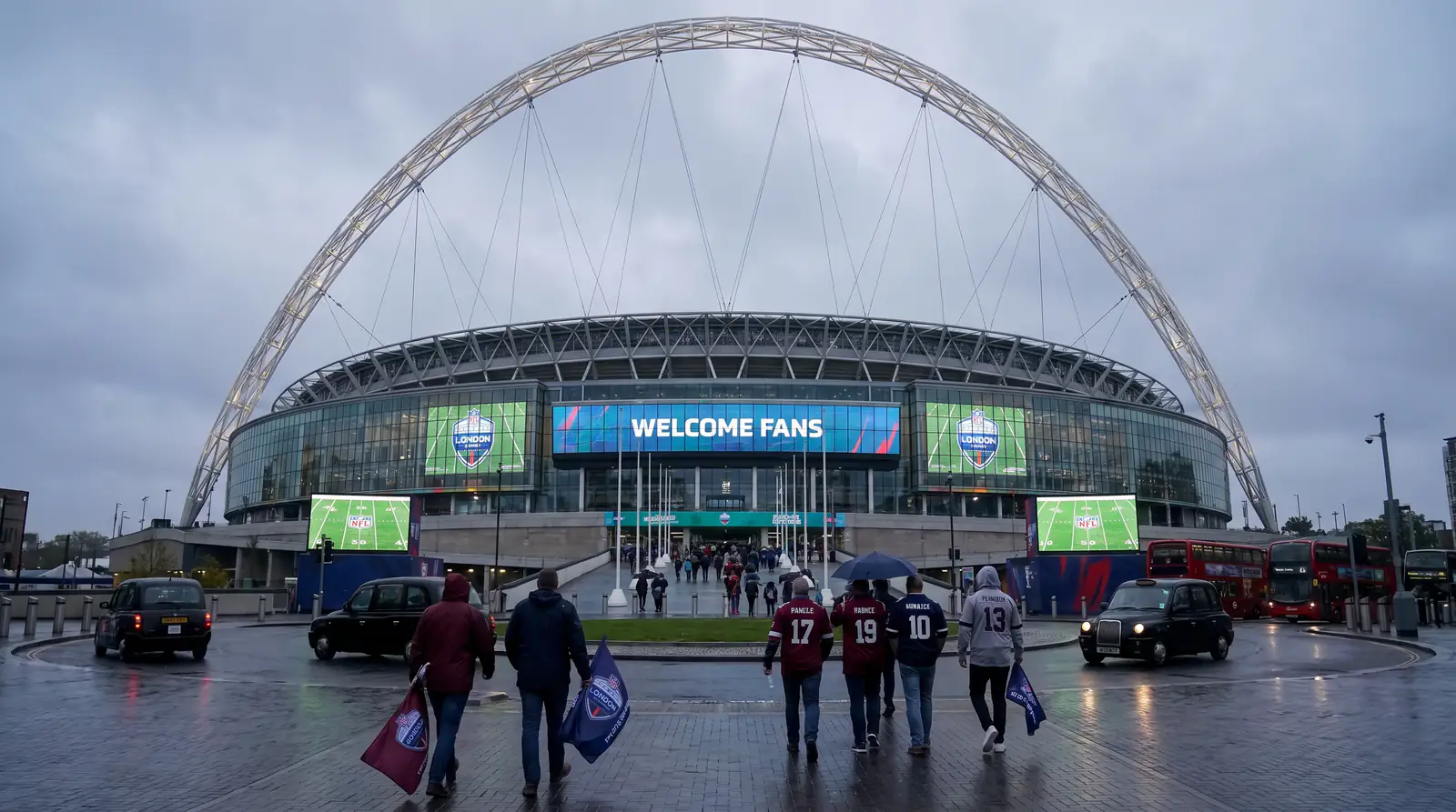 Wembley Stadium filled for an NFL London Games fixture with the betting market in motion