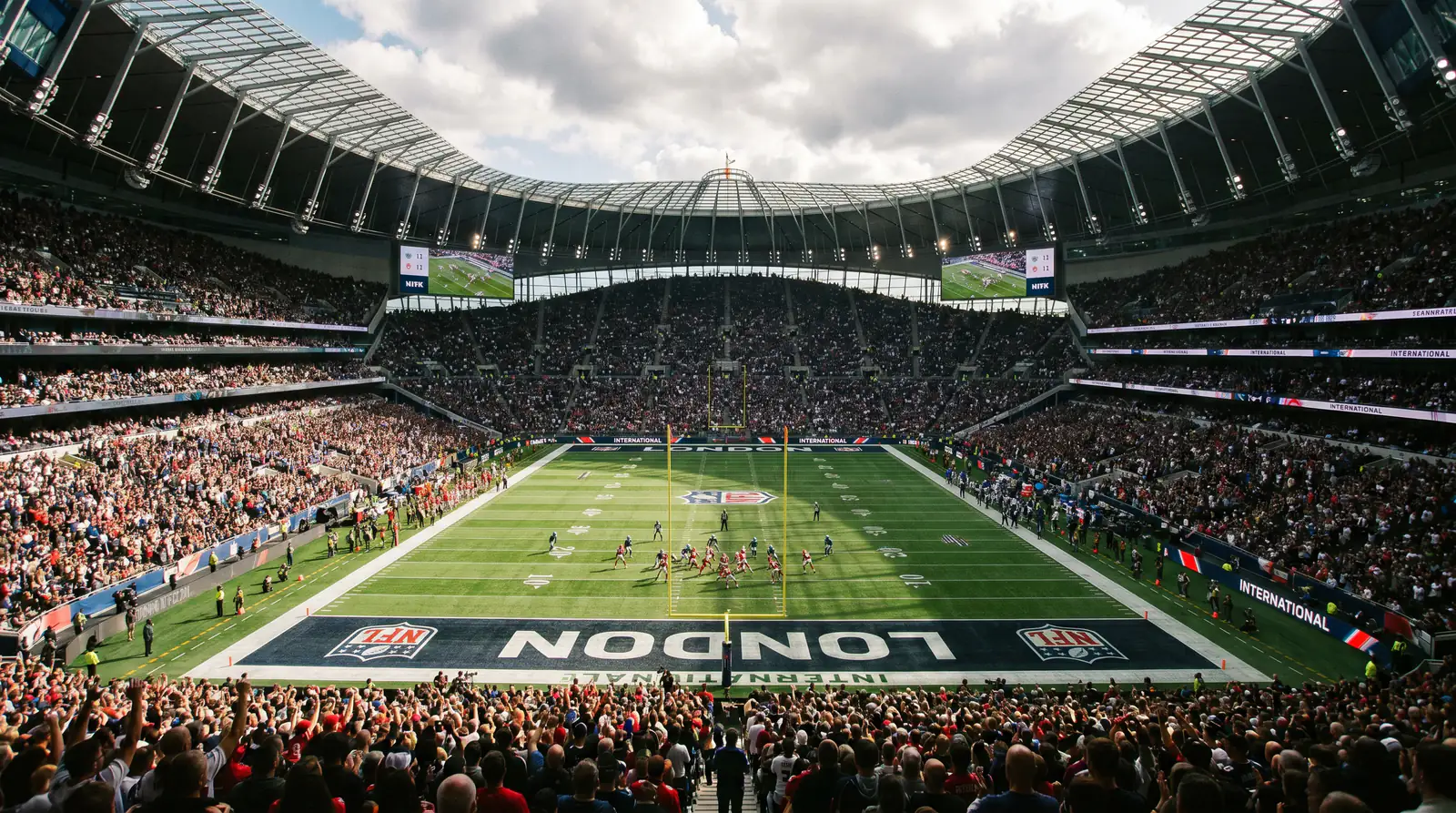 Historical NFL International Series action at Wembley Stadium during a London Games fixture