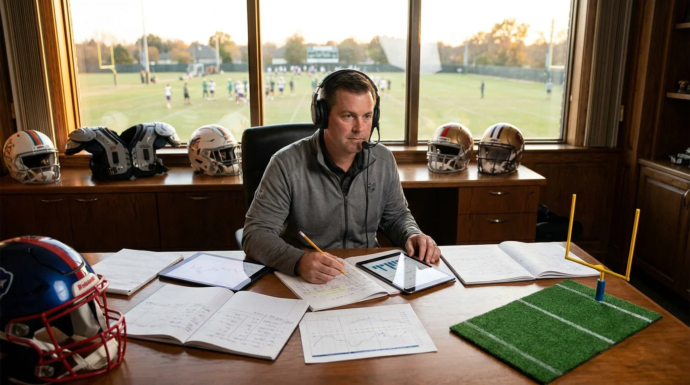 Analyst working through pace and scoring data to build an NFL totals line