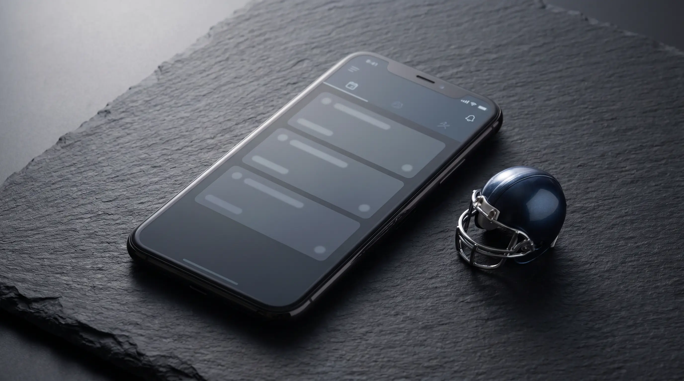 Smartphone showing preset quick bet cards for an upcoming NFL game